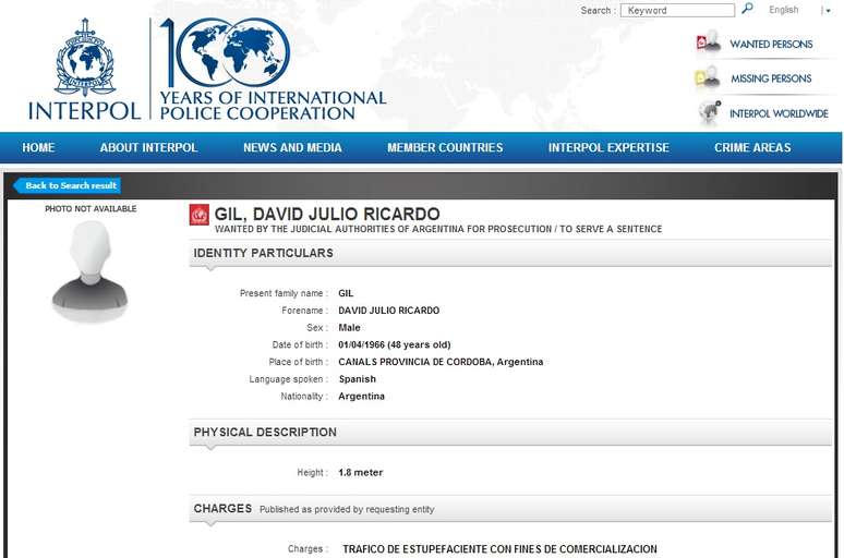 Argentino procurado pela Interpol por tráfico de drogas foi preso na Bahia na quinta-feira