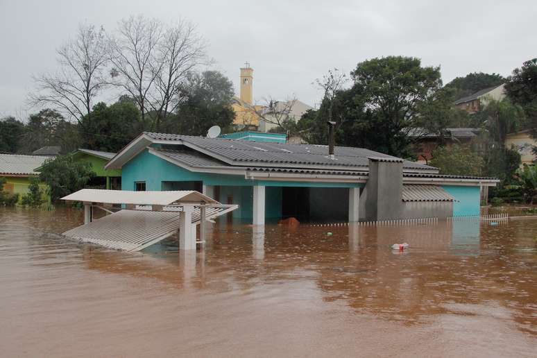 <p>Chuva intensa causou destrui&ccedil;&atilde;o&nbsp;na cidade de Ira&iacute; (RS)</p>