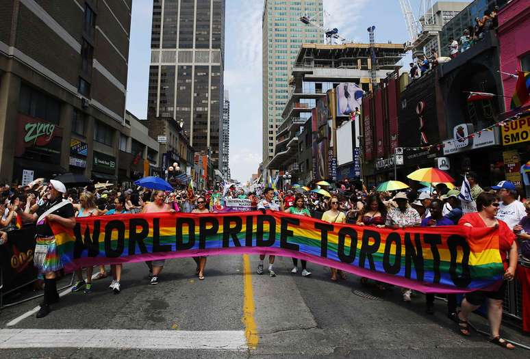 <p>A cidade de Toronto recebe&nbsp;neste ano o festival mundial WorldPride</p>