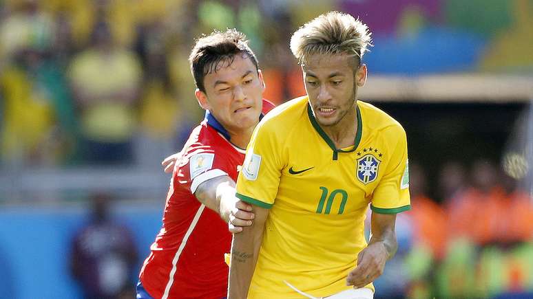 <p>Neymar é um dos jogadores pendurados da Seleção Brasileira</p>
