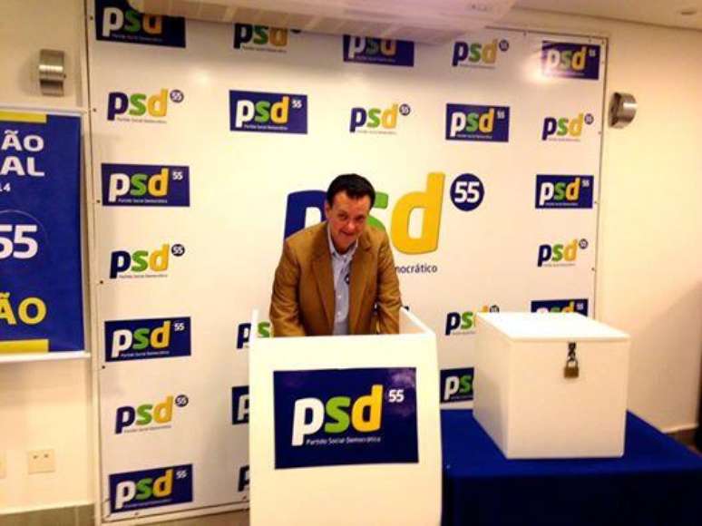 Kassab participou da convenção estadual do partido em São Paulo