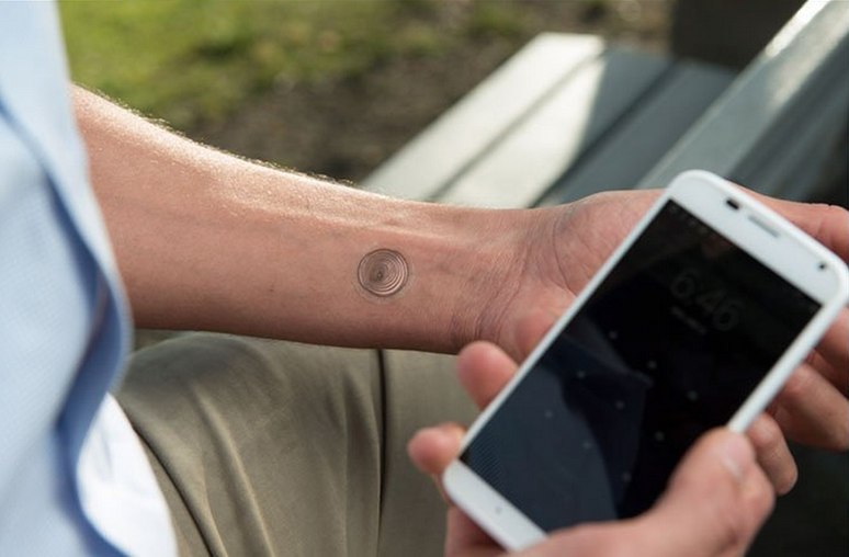 Tatuagem digital permite desbloquear smartphone