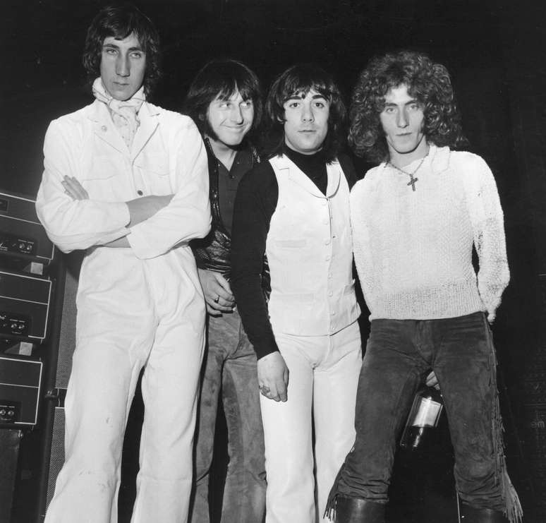 <p>O The Who e sua formação clássica, com (da esquerda para a direita) Pete Townshend, John Entwistle (1944-2002), Keith Moon (1947-1978) e Roger Daltrey</p>