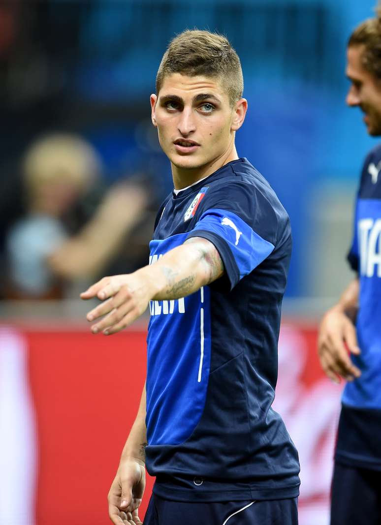 <p>Verratti foi contratado em 2012 pelo Paris Saint-Germain</p>