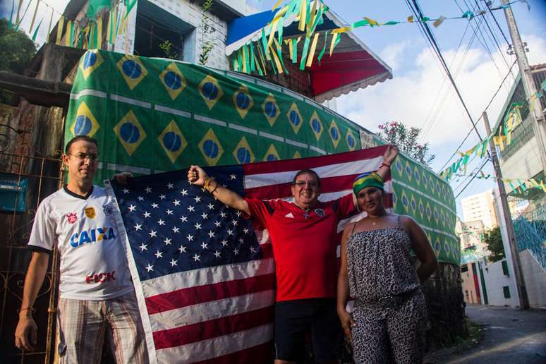 <p>Torcedores baianos torceram pelos EUA</p>