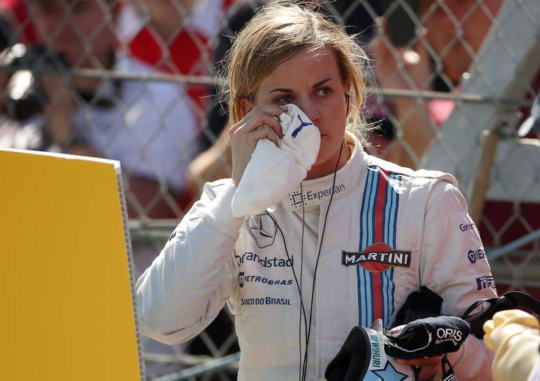 <p>Mexicano da Force India fez piada quando questionado a respeito de Susie Wolff (foto) na F1; tanto piloto quanto jornalista disseram que declaração foi tirada de contexto</p>