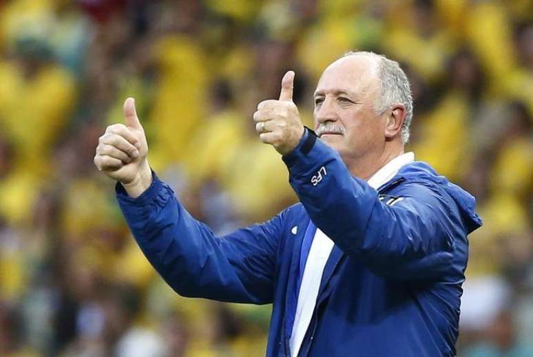 Técnico da seleção brasileira, Luiz Felipe Scolari, durante partida contra a Colômbia em Fortaleza. 04/07/2014.