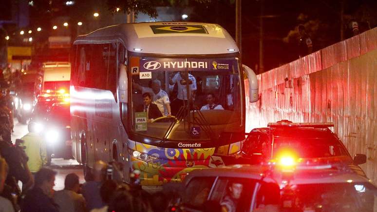 <p>Sele&ccedil;&atilde;o Brasileira chega a hotel em Belo Horizonte</p>