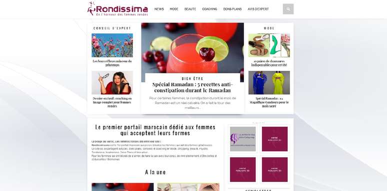 <p>O site, escrito em franc&ecirc;s, d&aacute; dicas&nbsp;sobre moda, alimenta&ccedil;&atilde;o e&nbsp;pr&aacute;ticas esportivas&nbsp;</p>