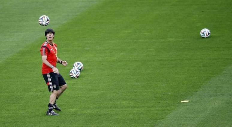 Técnico da seleção da Alemanha, Joachim Loew durante treino em Belo Horizonte. 07/07/2014.