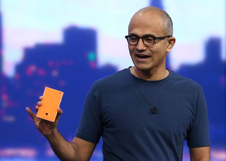 <p>Satya Nadella, presidente- executivo da Microsoft</p>