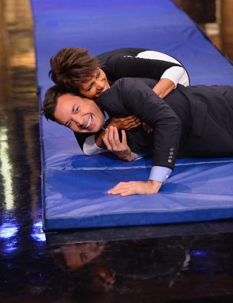 <p>Halle Berry e Jimmy Fallon</p>