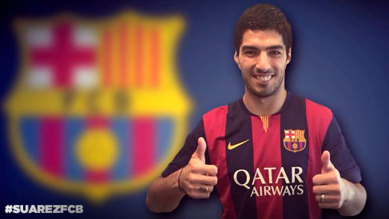 <p>Suárez só poderá jogar pelo Barcelona depois de quatro meses</p>