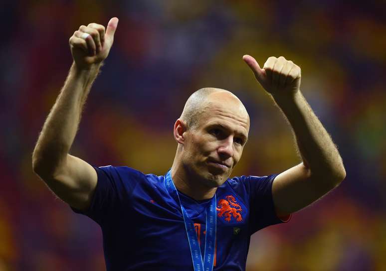 <p>Arjen Robben foi considerado o melhor jogador da partida entre Brasil e Holanda</p>