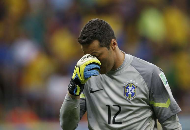 <p>Goleiro Júlio César é um dos que deixará Seleção</p>