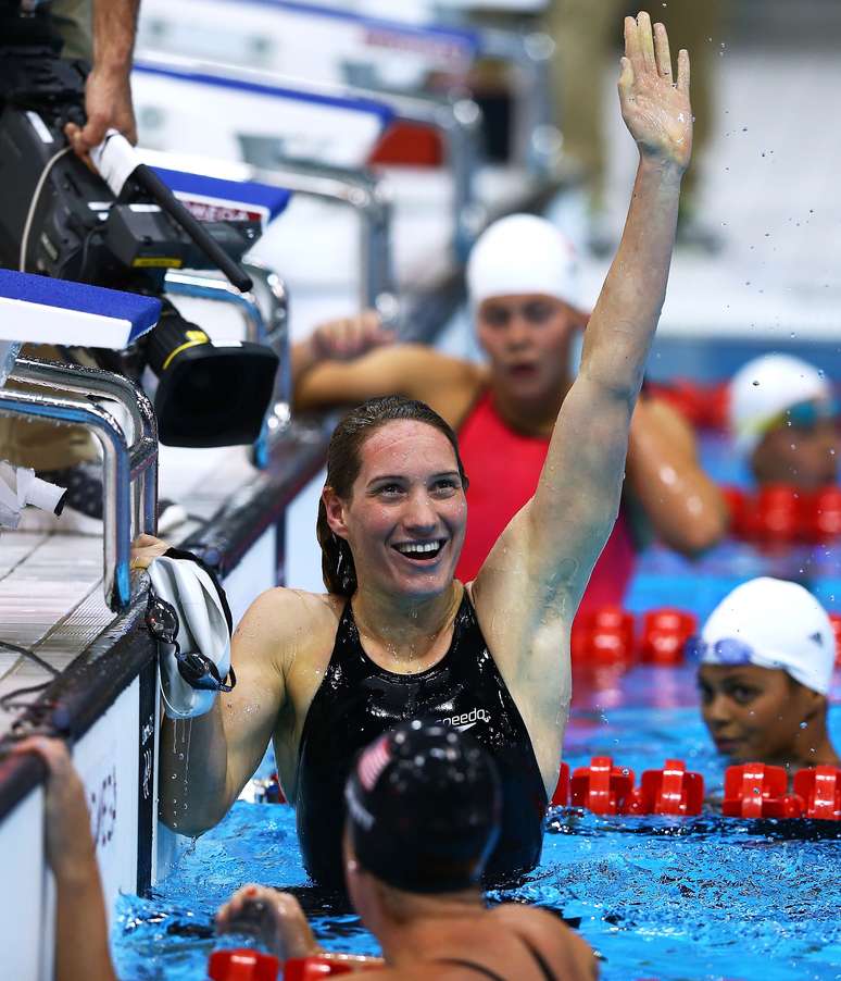 Camille Muffat foi medalhista de ouro em Londres - 2012