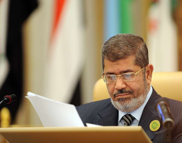<p>Foto de arquivo do ex-presidente do&nbsp;Egito, Mohamed Mursi, destitu&iacute;do em julho de 2013. As autoridades t&ecirc;m sido acusadas de usar a Justi&ccedil;a contra seus partid&aacute;rios</p><p>&nbsp;</p><p>&nbsp;</p>