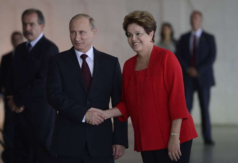 Dilma recebe o presidente da Rússia, Vladimir Putin