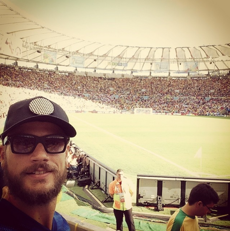 Rodrigo Hilbert costuma acompanhar jogos do Vasco