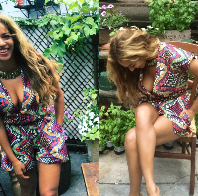 Nesta segunda-feira (14), Beyoncé publicou em seu site oficial uma série de imagens de sua vida pessoal ao lado de Jay-Z e da filha, Blue Ivy