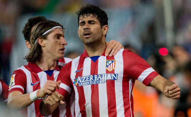 Filipe Luís repetirá parceria com Diego Costa no Chelsea