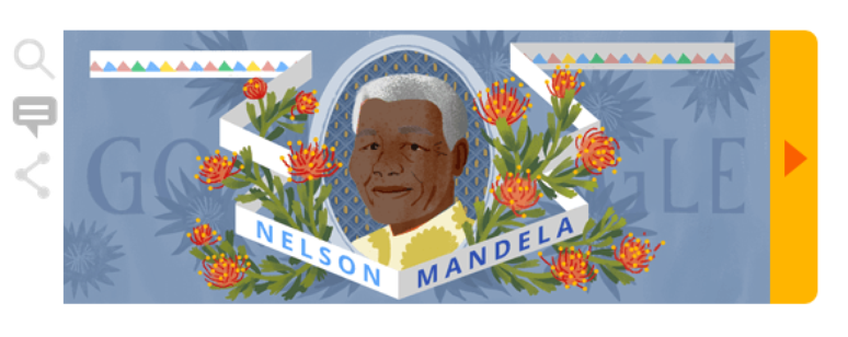 Doodle do Dia Internacional Nelson Mandela