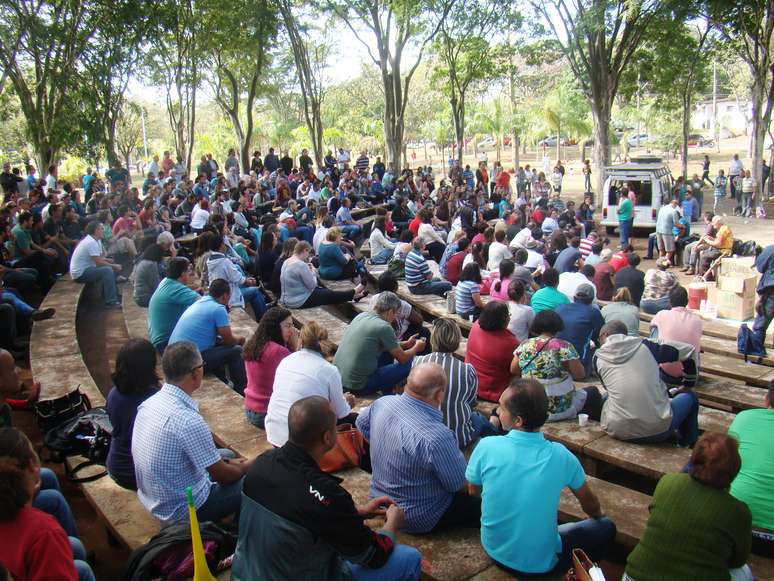 Funcionários da Unicamp fizeram assembleia nessa quinta-feira