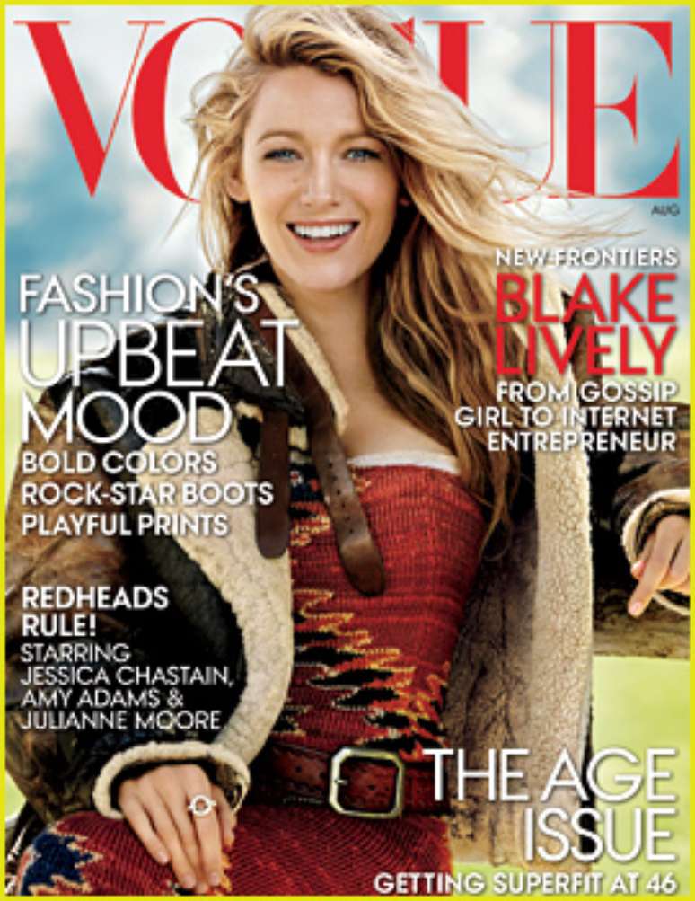 Blake Lively estrela capa da revista Vogue