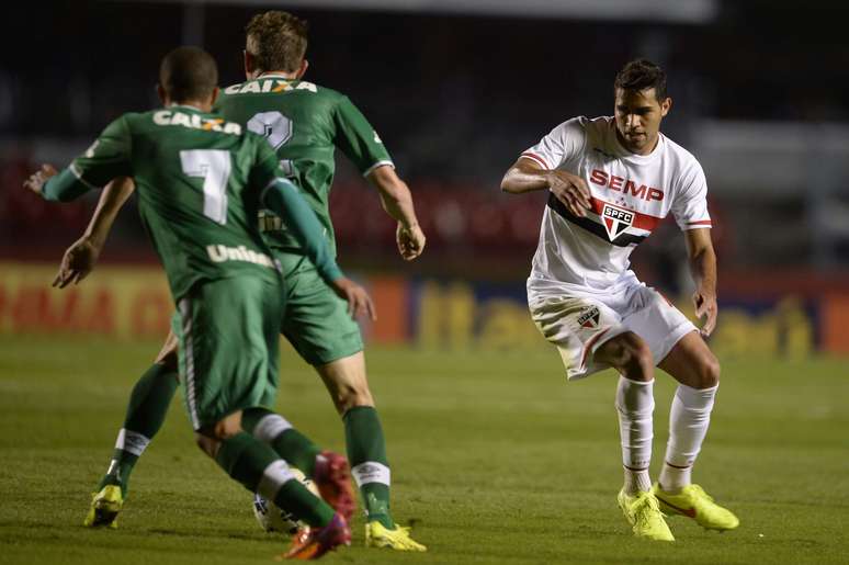 <p>Alan Kardec passou em branco na estreia no Morumbi</p>