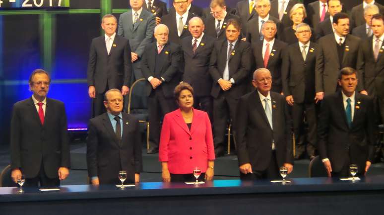 Dilma participa da cerimônia de posse da Federação das Indústrias do Rio Grande do Sul (Fiergs) 