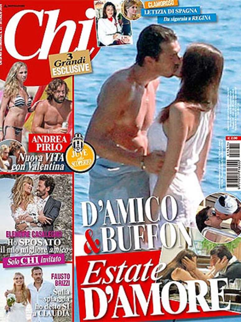 <p>Revista Chi publicou fotos de Buffon e Ilaria D'Amica juntos em um iate</p>