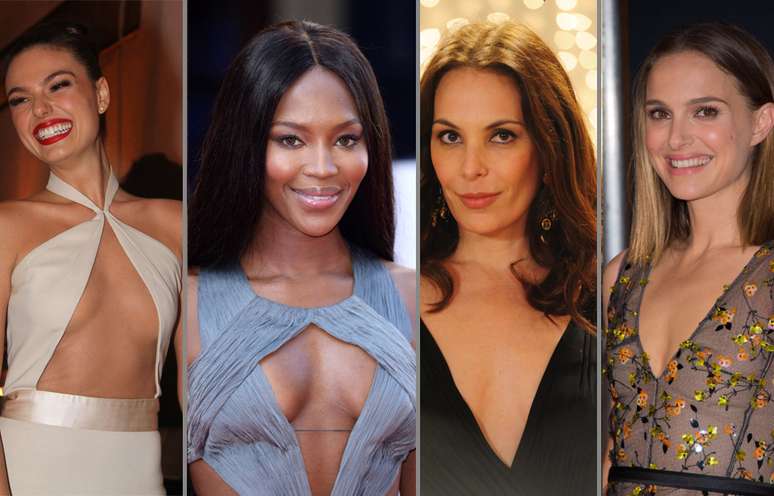 Isis Valverde, Naomi Campbell, Carolina Ferraz e Natalie Portman são exemplos de famosas que preferem manter as mamas naturais do que enfrentar o bisturi 