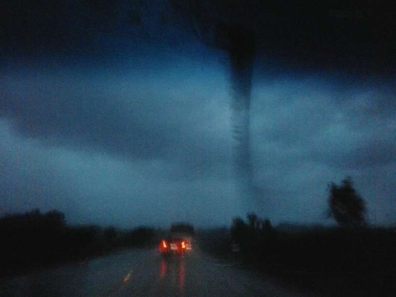 Jovem registrou um tornado no interior do Rio Grande do Sul na última quarta-feira