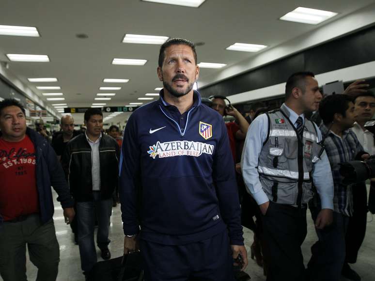 Técnico chegou ao México para jogo do Atlético de Madrid pela Copa Euroamericana