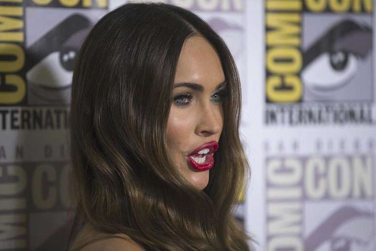 Atriz Megan Fox, do elenco de "As Tartarugas Ninja", em evento em San Diego. 24/07/2014