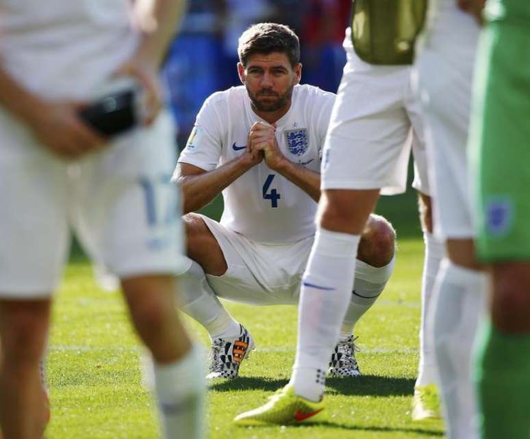 Steven Gerrard após partida contra a Costa Rica em Belo Horizonte. 24/06/2014.