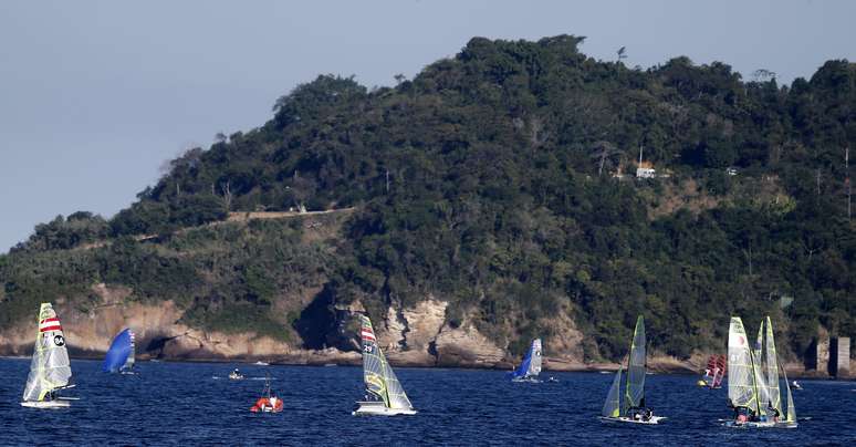 Barcos se preparam para primeiro evento-teste de Jogos Olímpicos do Rio