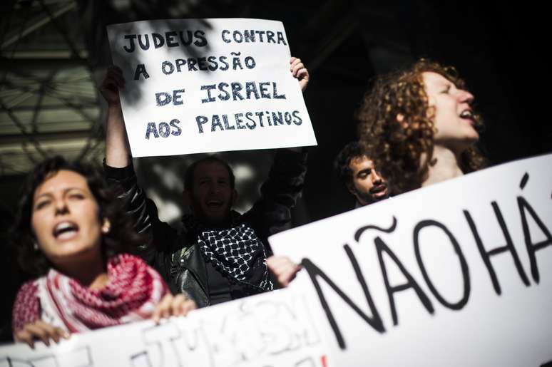 Protesto de judeus contra o Israel ocorreu nesta quarta, na região da Berrini