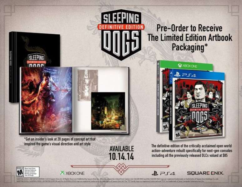 Sleeping Dogs para Playstation 4 e Xbox One