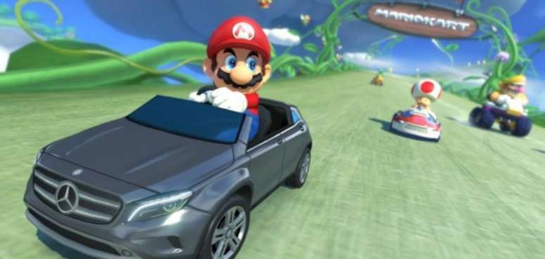 Veículo da Mercedes em Mario Kart 8