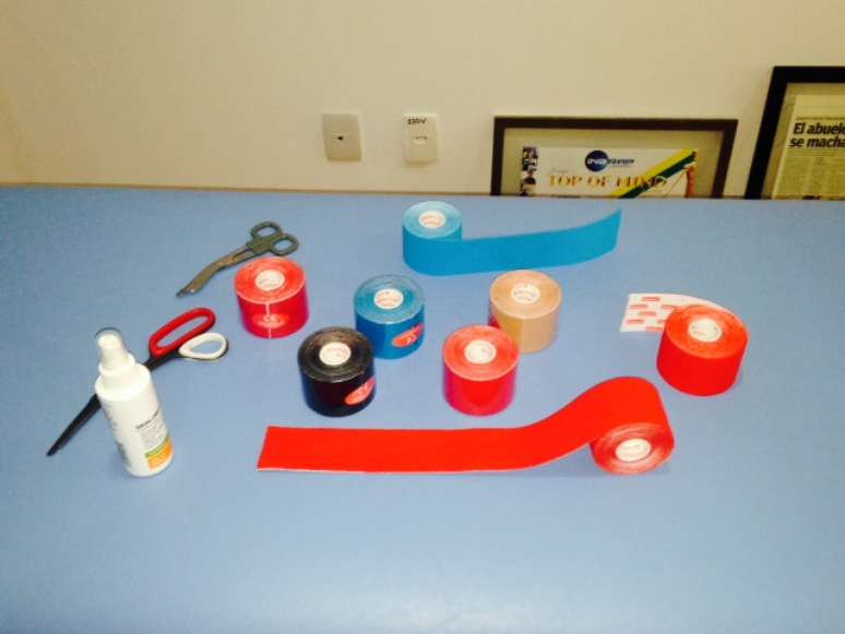 Kin&eacute;sio tape j&aacute; &eacute; utilizada em v&aacute;rios esportes