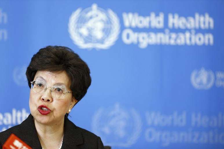 <p>Diretora-geral da OMS, Margaret Chan, em Genebra</p>