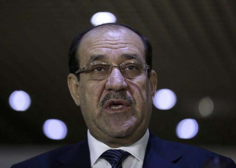 Primeiro-ministro do Iraque, Nuri al-Maliki, durante entrevista coletiva em Bagdá. 26.07/2014.