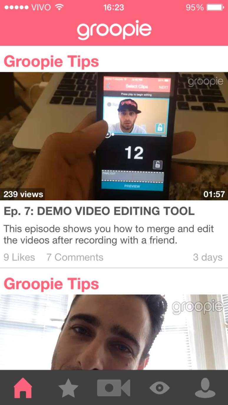 <p>Aplicativo Groopie permite que usuários criem e editem vídeos ao mesmo tempo</p><p> </p>
