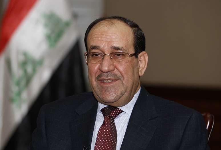 <p>Nuri al-Maliki participa de coletiva de imprensa em Bagdá, em 12 de janeiro</p>