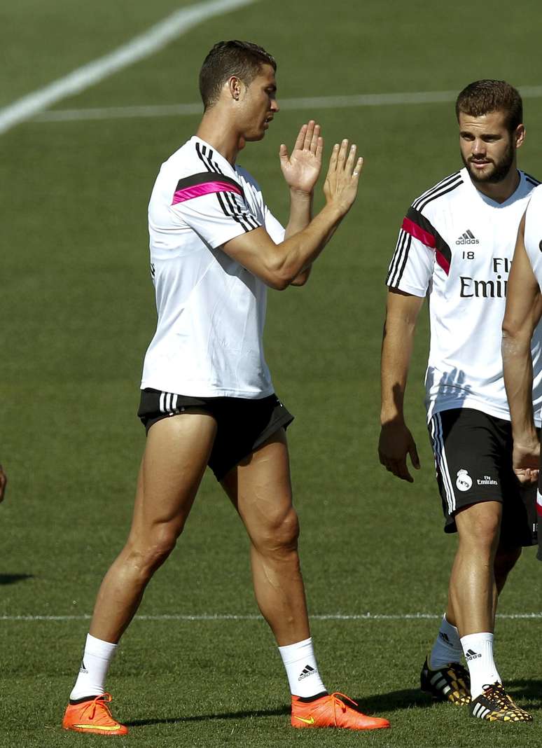<p>Cristiano Ronaldo parece recuperado de incômodo muscular</p>