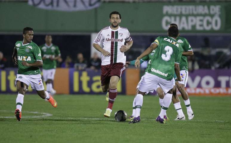 <p>Fluminense perdeu para a Chapecoense em Chapecó (SC)</p>