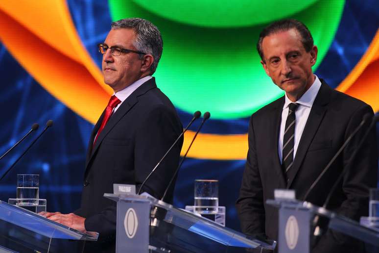 Sem Alckmin, Skaf e Padilha polarizaram o debate da Band no último sábado