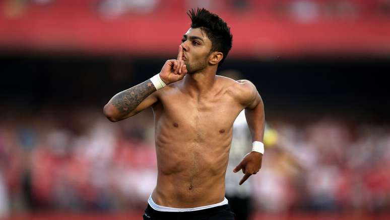 <p>Gabriel fez um gol e por pouco n&atilde;o garantiu o empate ao Santos</p>