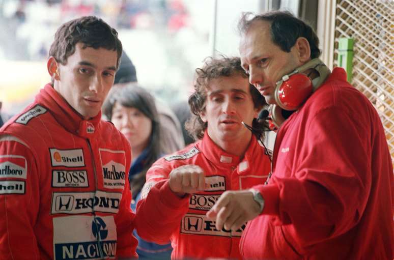 Ayrton Senna e Alain Prost